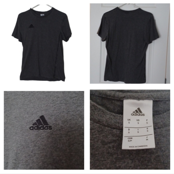 💙🌺Adidas Men's Gray T-Shirt - Picture 1 of 10